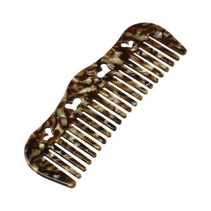 Unique Bargains Women Heart Style Curly Thick Wavy Straight Hair Wide Tooth Comb 1 Pc - 1 of 4