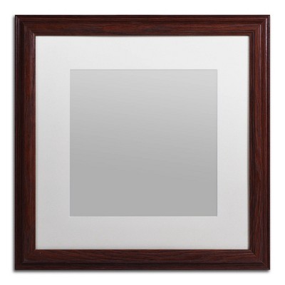 Trademark Fine Art 16"x16" Heavy Duty Wood Frame with White Mat