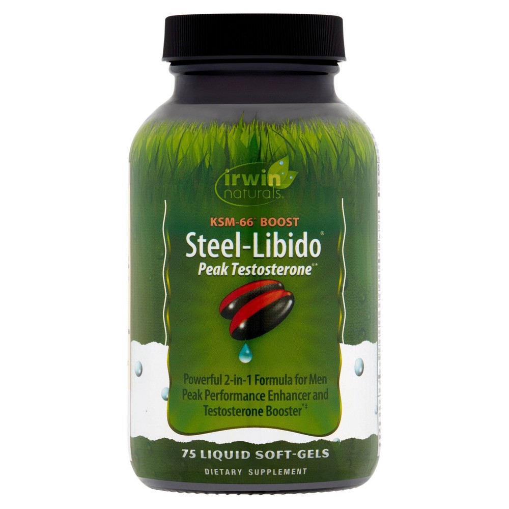 Photos - Vitamins & Minerals Irwin Naturals Men's Steel Libido Peak Testosterone Softgels - 75ct