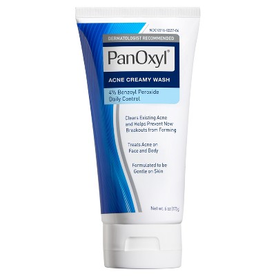 PanOxyl 4% Creamy Facial Treatment Wash - Unscented - 6oz