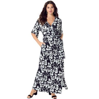 chinese dress ladies 062725 Black & White Crochet Top Details Sleeveless Maxi Dress   UNIK-ELEGANCE