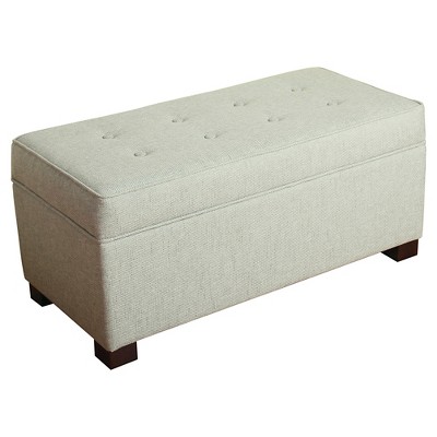 Shelton Tufted Top Storage Ottoman - Spa Blue - Threshold&#8482;