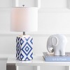 Lugo Table Lamp - 20 Inch Height - MLT4006 - Navy/White - Safavieh - 4 of 4