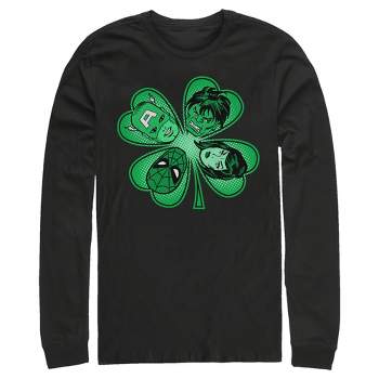 Men's Marvel St. Patrick's Day Hero Four-Leaf Clover Long Sleeve Shirt