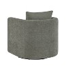 GDFStudio Annabelle Modern 32" Ultra Soft Performance Fabric Upholstered Swivel Barrel Chair - 4 of 4
