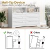 Dresser for Bedroom with 6 Drawers, Modern Wooden Bedroom Dressers with Power Outlet and Led Lights, 55 Inch Wide TV Dresser for Home Office - 3 of 4