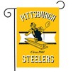 Briarwood Lane Retro Pittsburgh Steelers Garden Flag NFL Double-Sided 12.5"x18" - 2 of 3