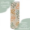 Elanze Designs Pastel Snakes Green Orange 20 ounce Stainless Steel Travel Tumbler - 3 of 4