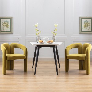 MOONMISS Contemporary Designed Velvet Fabric Upholstered Accent/Dining Chair for Living Room set of 2 - 1 of 4