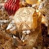 15'L Sullivans Beaded Brocade Gold Christmas Ribbon, Gold, Indoor Christmas Decor - 3 of 3