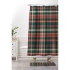 Avenie Vintage Christmas Plaid Shower Curtain Red - Deny Designs - 3 of 3