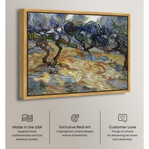 Art Remedy Vincent van Gogh - Olive Trees Van Gogh Classic Fields and Floral Wall Art Framed - 1 of 4