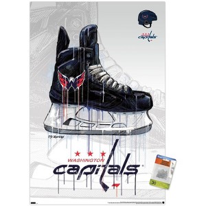 Trends International NHL Washington Capitals - Drip Skate 21 Unframed Wall Poster Prints - 1 of 4