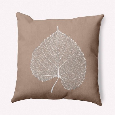 16"x16" Leaf Study Square Throw Pillow - e by design