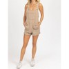 Women's SLEEVELESS KNIT OVERALL ROMPER - MABLE - 3 of 4