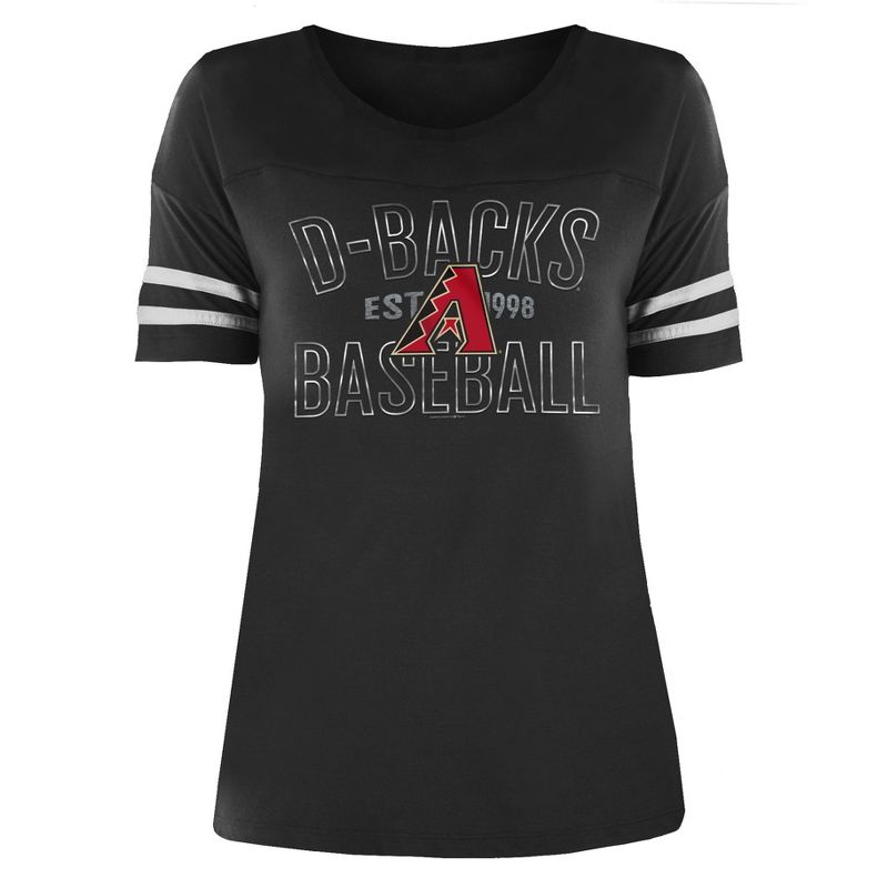 MLB Arizona Diamondbacks Women's Dugout Poly Rayon T-Shirt, 1 of 2