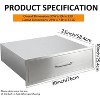 Kitchen Drawers, 30" W x 23" D x 10" H Stainless Steel Single Drawer BBQ Drawer, Flush Mount Built-in Drawers for Outdoor Kitchen & BBQ Islands - 2 of 3