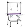 VisioGear 46" Folding Dog Pet Grooming Table with Adjustable Arm and Clamps, Pet Dog Cat Grooming Table, Purple, 46"*23.6"*65.5" - 4 of 4