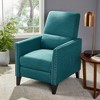 Fabric Push-Back Recliner Chair with Nailhead Trim and Birch Wood Legs - 4 of 4