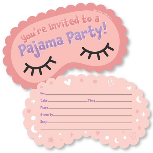 slumber party invitations templates free