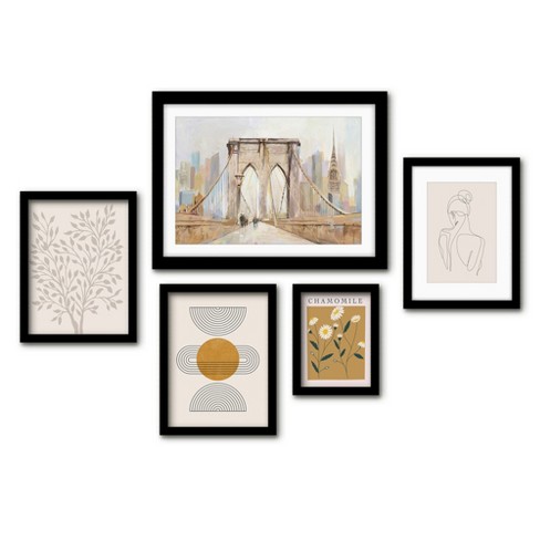  White Picture Frame Set - 8 pcs Gallery Wall Set of