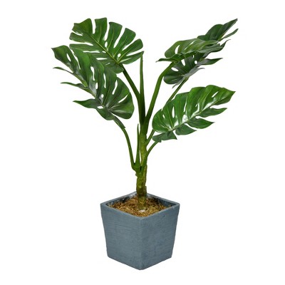 Vickerman 36" Artificial Potted Green Split Philo.