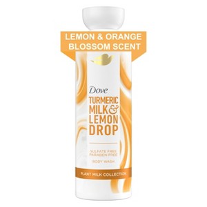 Dove Beauty Plant Milk Cleansing Body Wash - Turmeric & Lemon - 17.5 fl oz - 1 of 4