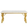 Resenkos Round Modern Side Table, Wood - Metal Frame, 2 - Tier Storage, for Living Room Brown - 3 of 4