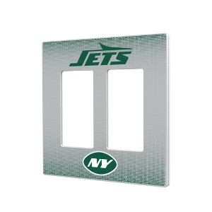NFL AFC Teams Linen Hidden-Screw Light Switch Plate for Double Rocker - 1 of 4