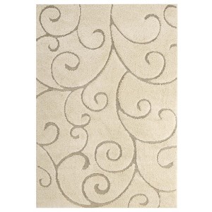 Modway Jubilant Burgeon Scrolling Vine 5x8 Shag Area Rug - 1 of 4