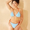 Women's Contrast Binding Low-Rise High Leg Cheeky Bikini Bottom - Wild Fable™ - 4 of 4