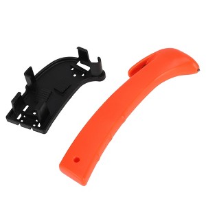 Unique Bargains Car Safety Hammer with Stand 7.09"x2.28"x0.98" Orange Black 1 Set - 1 of 4