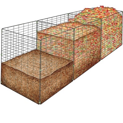 3-Bin Wire Composter, Holds 48 Cubic Feet - Gardener's Supply Company