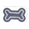 Great Falls Blue Indoor/Outdoor Small Bone Rug 11.5x17.5 - 2 of 4