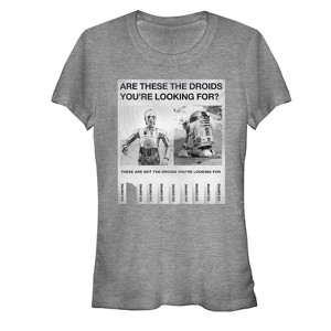 Juniors Womens Star Wars Droid Poster T-Shirt - 1 of 3