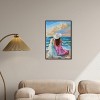 Art Remedy Girl and Her Best Friend Colorful Coastal Wall Art Framed - 2 of 4
