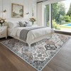 Washable Vintage Printed Rug Non Slip Low Pile Rug Soft Retro Throw Floor Cover Foldable Indoor Carpet for Living Room Bedroom Playroom Nursery - 3 of 4
