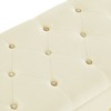 Lyngins 48" Plush Tufted Velvet Storage Bench, Upholstered Ottoman with Storage, Bed Bench with Nail Accents, Entryway Bench, Foot Stool - 4 of 4