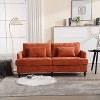 NicBex 69 Inch Loveseat,Modern Chenille Loveseat Sofa with Brown Wood Feets,Upholstered 2-Seater Couch for Living Room - 2 of 4