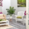 Nearly Natural 52-in Areca Palm Artificial Tree in White Planter with Stand (Real Touch) - 4 of 4