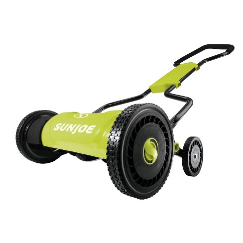 Sun Joe MJ1800M 18 Inch Quad Wheel 5 Position Razor Sharp Cutting Blade Silent Push Reel Mower