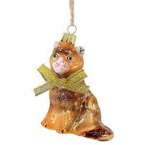 Cody Foster 3.0 Inch Kitten Ornaments Christmas Tree Ornament , Cat Scarf Feline (1PC) - 1 of 3