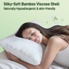 Itopfox Hypoallergenic Bamboo Viscose Pillow with Down Alternative Filling, Oeko-Tex Certified, Luxury Hotel Quality for Back Stomach & Side Sleepers - 4 of 4