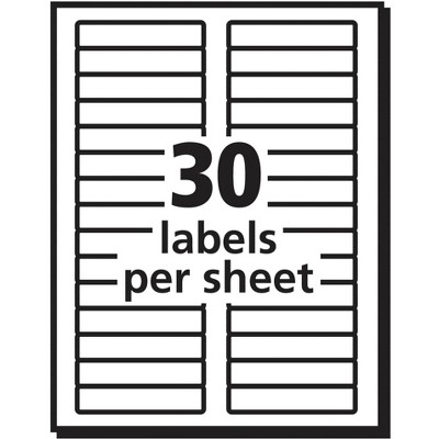 Avery White File Folder Labels with TrueBlock Technology, Pack of 750