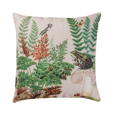 C&F Home 18" x 18" Fern & Frog Indoor/Outdoor Decorative Throw Pillow