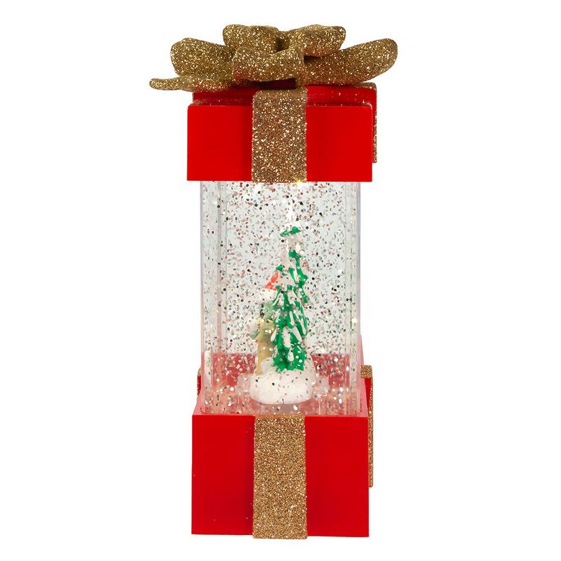 Kurt Adler Kurt Adler 7-Inch Battery-Operated The Child and Tree Water Musical Gift Box Table Piece, 4 of 7
