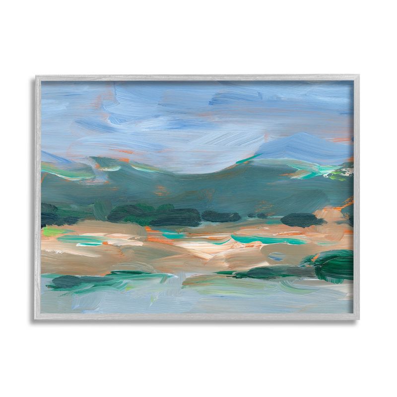 Stupell Industries Abstract Landscape Blue Sky Scenery Framed Giclee Art, 1 of 6