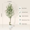 Garvee 5/6/7FT Olive Trees Artificial Indoor, Olive Tree Plants, Faux Olive Tree with Realistic Trunk, Leaves, Fruits for Home Office Decor - 4 of 4