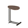 Okak C-Shaped Side Table Modern Wood and Metal Frame, Perfect for Sofa and Bedside, Ideal for Bedroom and Living Room(Set of 1 or 2) - 3 of 4