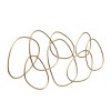 Metal Abstract Wall Decor Gold - CosmoLiving by Cosmopolitan: Contemporary Iron Artwork, Indoor Vertical Display - 2 of 4